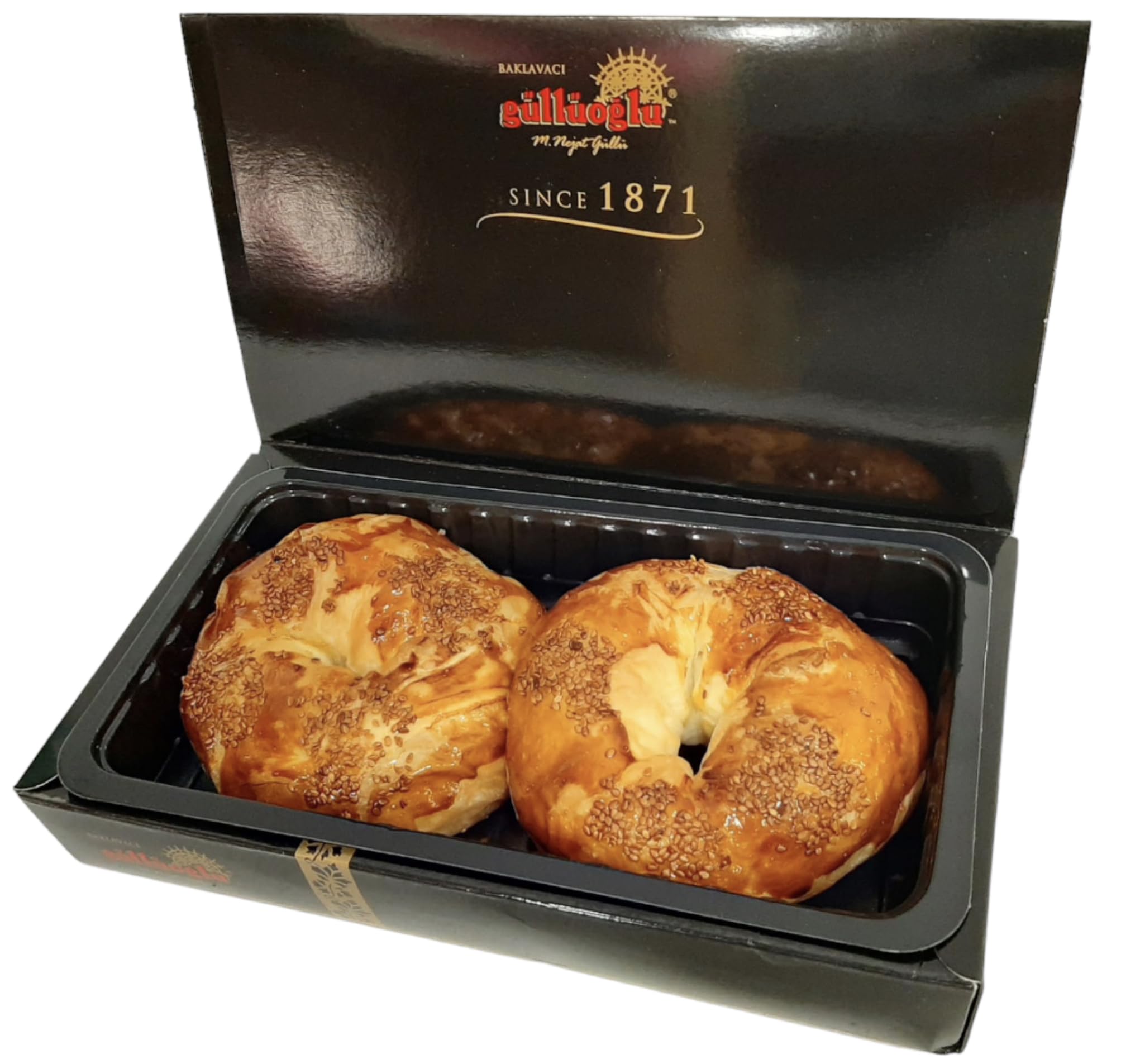 Gulluoglu Soft Bagel (Açma), 6 pieces (Cheese), daily fresh shipment from Istanbul/Turkey