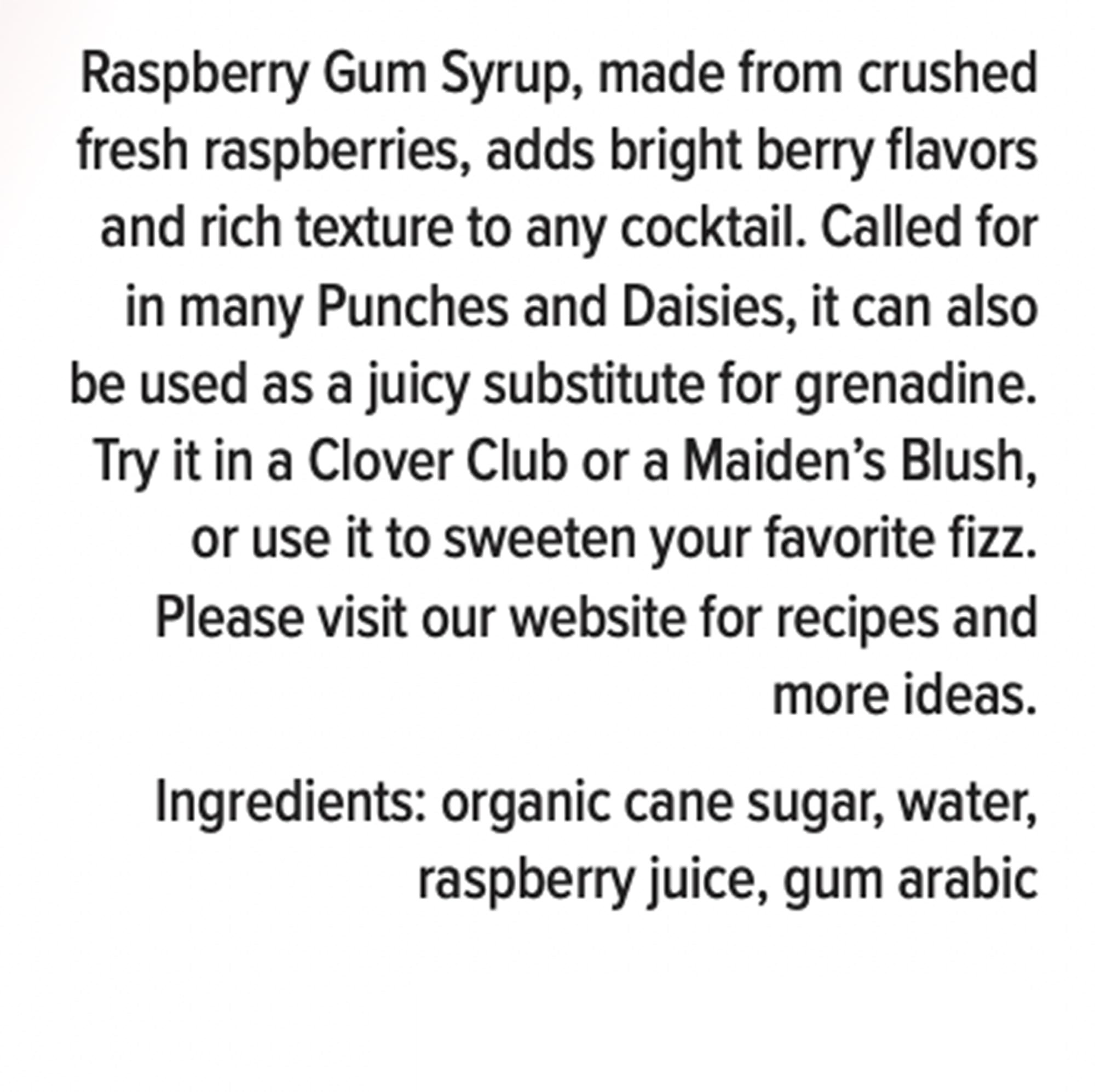 Small Hand Foods Raspberry Gum Syrup - 8.5 oz