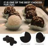 Tofficu 100pcs Chocolate Cup Holder Trays Paper Candy Decoration Wrappers for Parties Events and Simple Design Easy to Store and Use