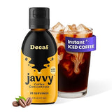 Javvy Cold Brew Coffee Concentrate Instant Coffee, Smooth Arabica Iced Coffee & Espresso Concentrate, 35 Servings, Decaf, 1 Pack