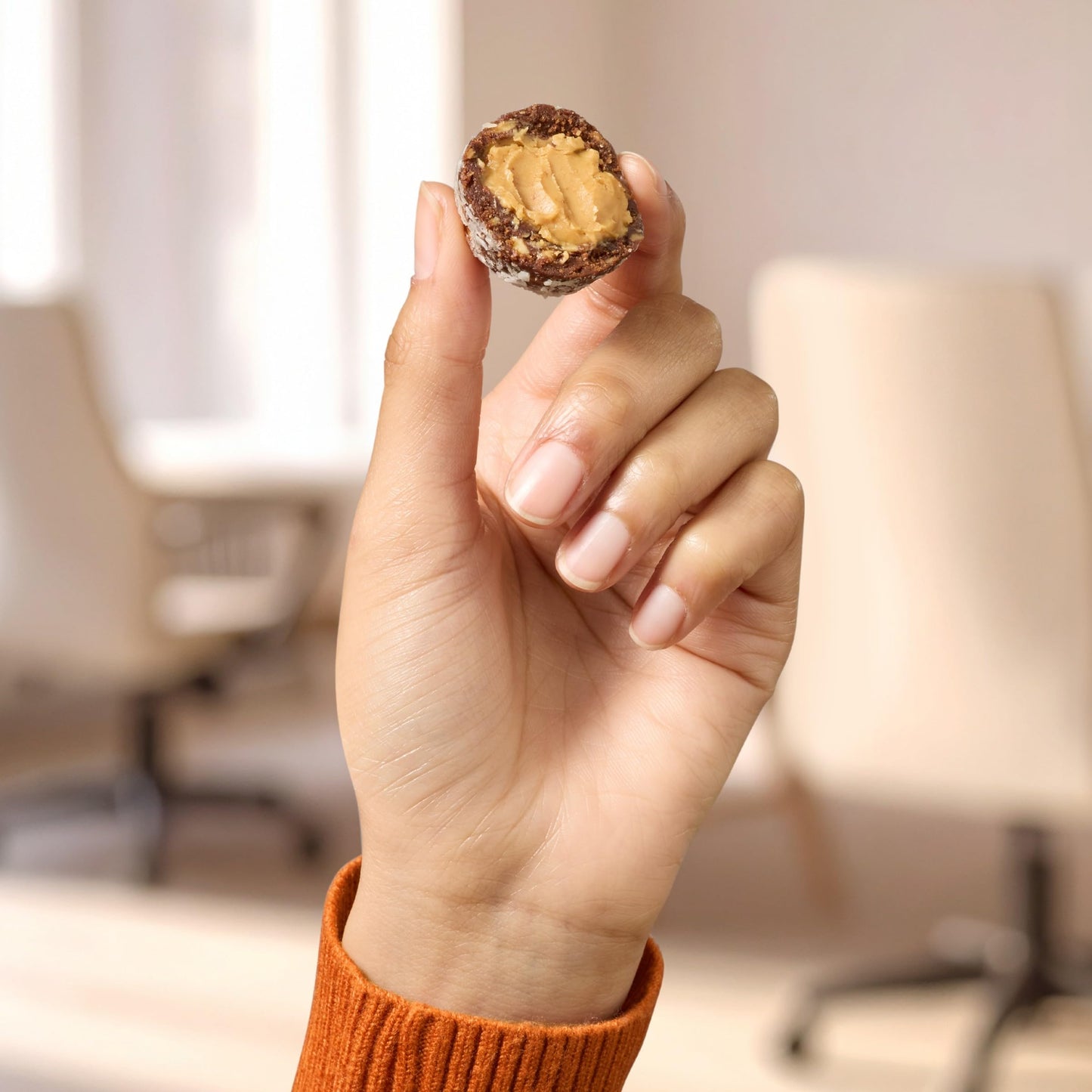 RXBAR Protein Energy Bites, Gluten Free Protein Balls, Dark Chocolate Peanut Butter, 8.8oz Box (10 Bites)