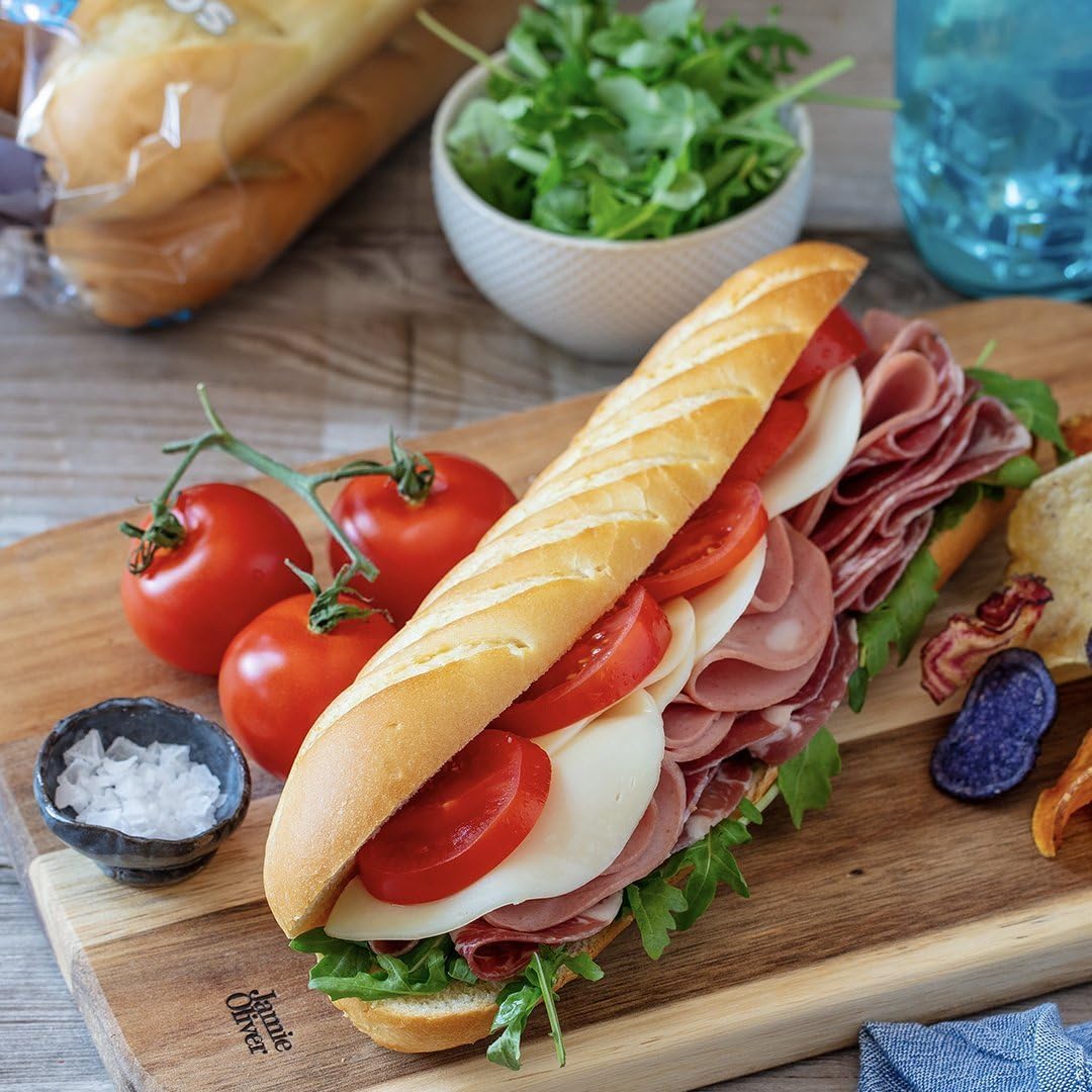 bakerly Sandwich Variety Pack - 5 Pack of Ready-to-Eat French Baked Brioche for Breakfast, Lunch & Snacks - Sliced (2 loaves), Rolls (2 packs)