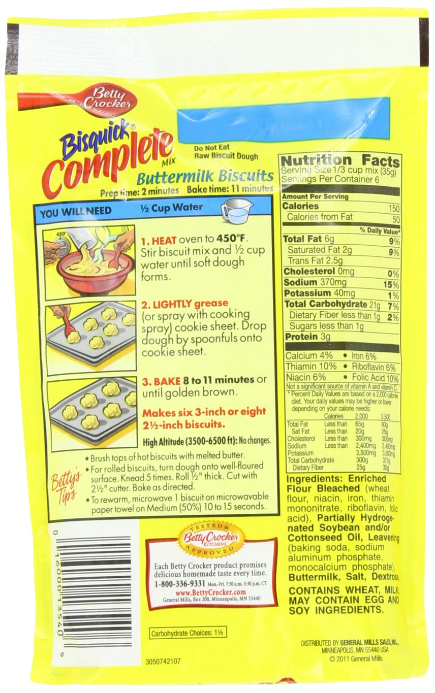 Bisquick Complete Mix - Buttermilk - 7.5 Ounce (Pack of 4)