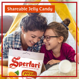Sperlari Candies Gran Duetto Orange, Peach & Raspberry Italian Fruit Nectar Jelly Candy - Gluten Free, No Artificial Coloring, Individually Wrapped