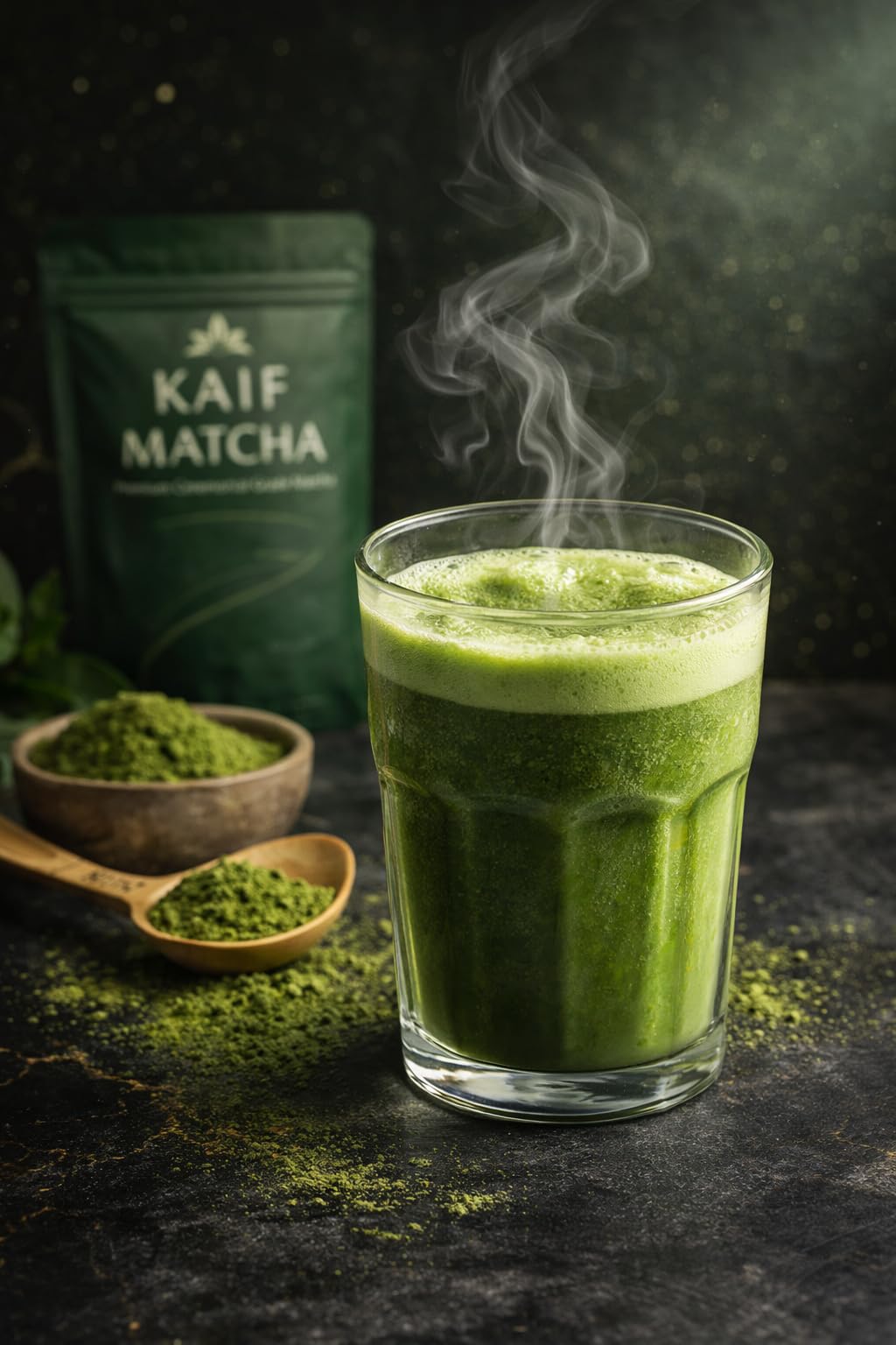 KAIF Ceremonial Grade Matcha Powder 50g Premium First Harvest Green Tea Smooth Taste for Lattes & Smoothies Natural Clean Energy & Antioxidants