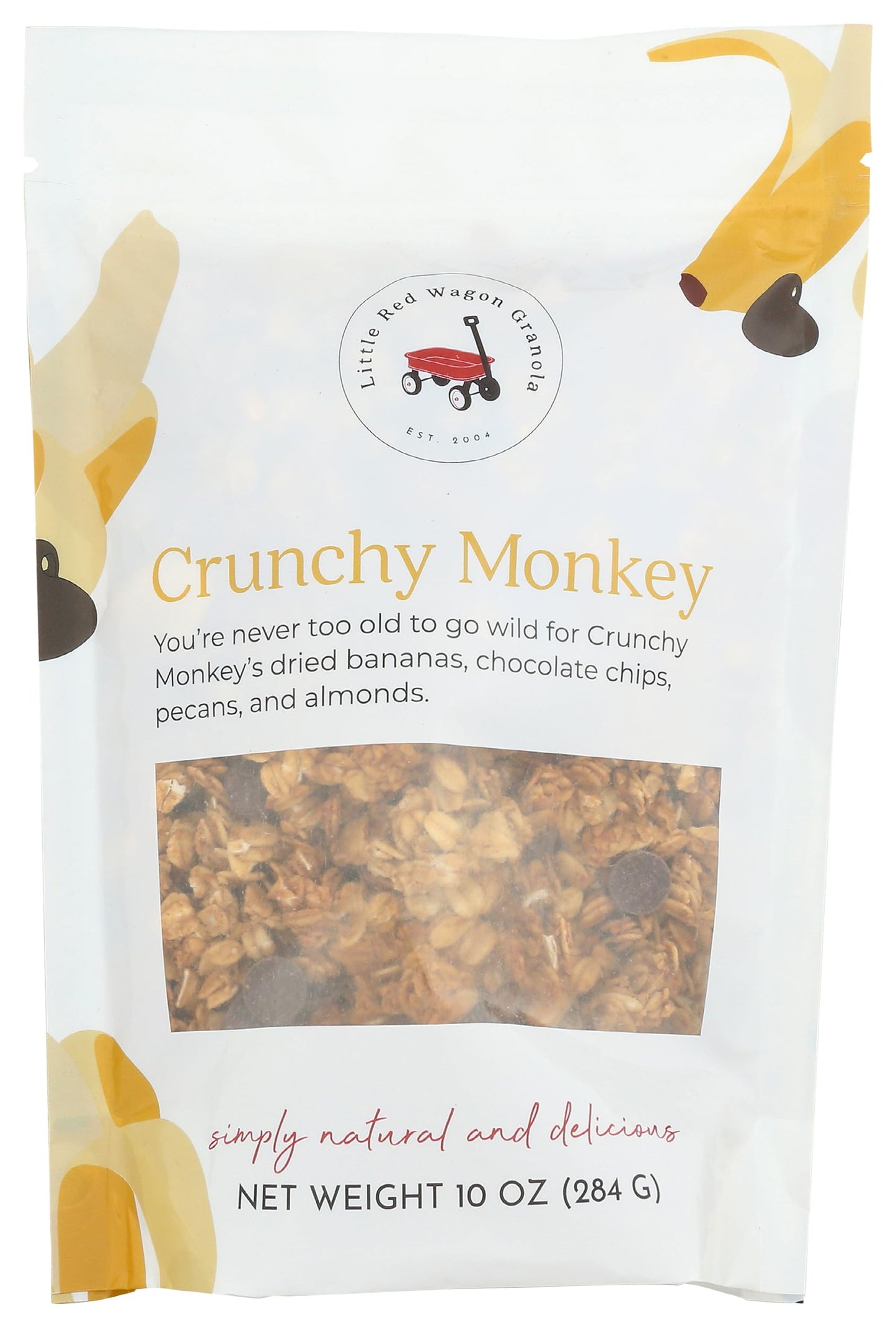 Little Red Wagon, Granola Crunchy Monkey, 10 Ounce