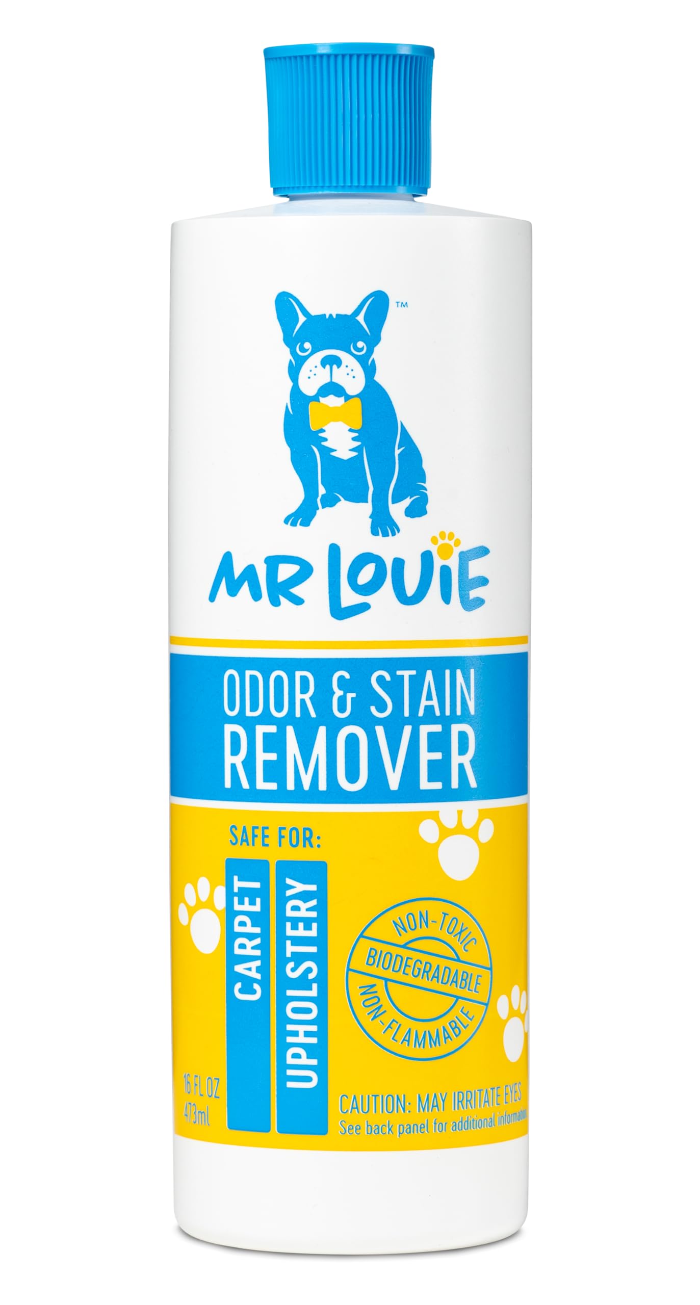 MR LOUIE Stain & Odor Remover for Carpet & Upholstery - Precision Pour No-Spray Cleaner Tough on Dog & Cat Urine, Vomit & Kid Stains with No Chemical