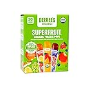 DeeBee's Organics Classic SuperFruit Freezie Pops, No Added Sugars, No Artificial Flavors or Colors (Pack of 50)