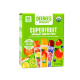 DeeBee's Organics Classic SuperFruit Freezie Pops, No Added Sugars, No Artificial Flavors or Colors (Pack of 50)