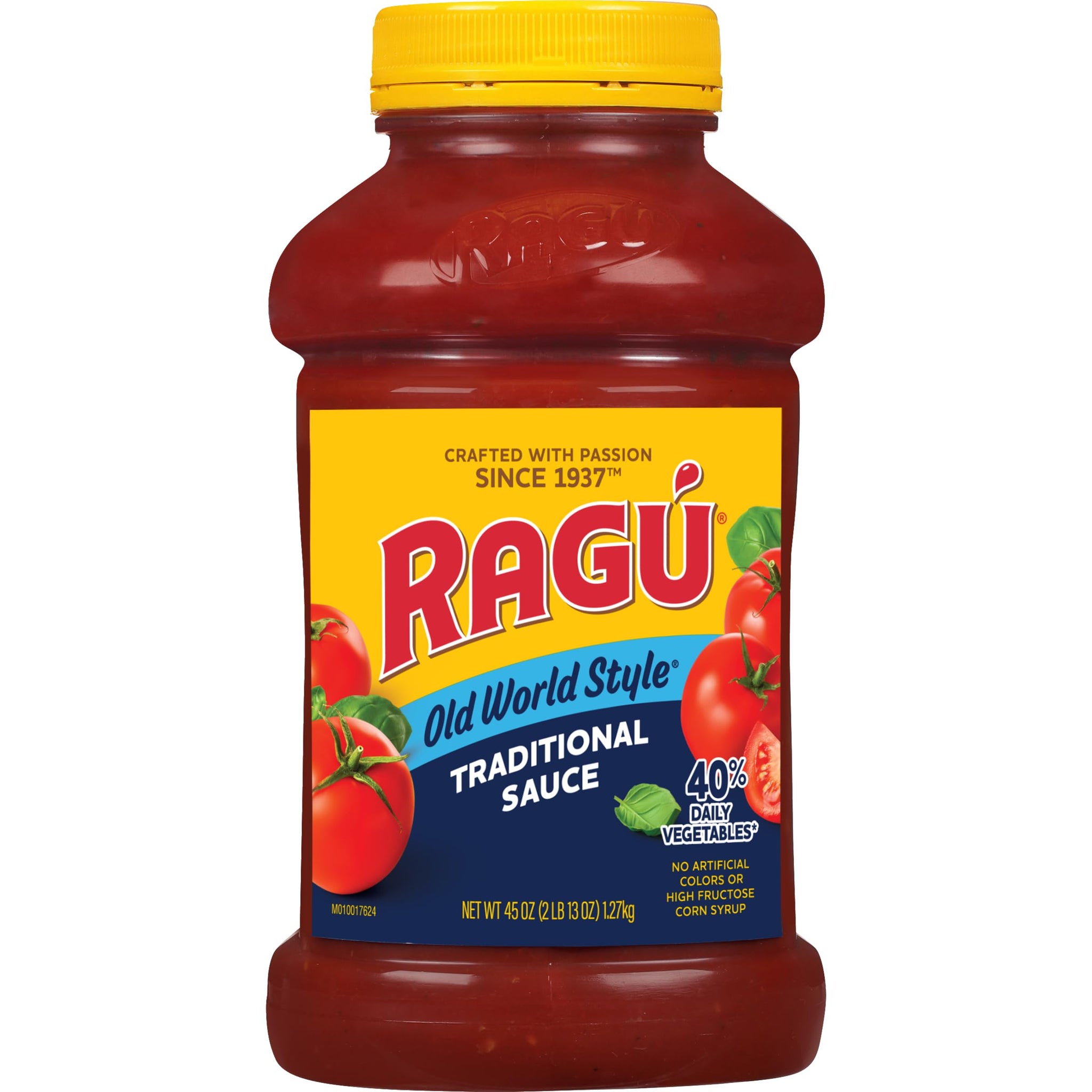 RAGÚ Old World Style Traditional Sauce, Perfect for Italian Style Meals at Home, 45 oz