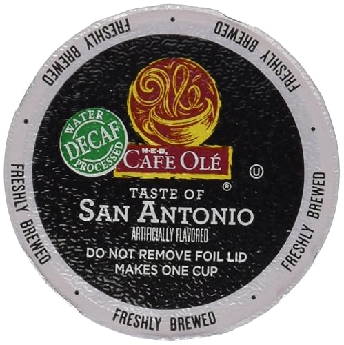 H.E.B Cafe Ole Taste of Texas San Antonio Single Serve Coffee Cups DECAF 12 cts. (Pack of 2)