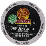 H.E.B Cafe Ole Taste of Texas San Antonio Single Serve Coffee Cups DECAF 12 cts. (Pack of 2)