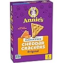 Annie's Gluten Free Cheddar Crackers, Original, Made with Real Cheese, 4 oz