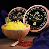 Golden Saffron, Finest Pure Premium All Red Saffron Threads, Grade A+ Super Negin, Non-GMO Verified. For Tea, Paella, Rice, Desserts, Golden Milk