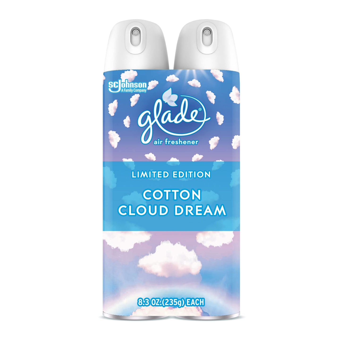 Glade Air Freshener, Room Spray, Cotton Cloud Dream, 8.3 Oz, 2 Count