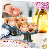 COLLBATH 100pcs Truffle Wrappers Elegant Design for Weddings and Parties Mini Cupcake Liners and for Desserts and Candy Displays