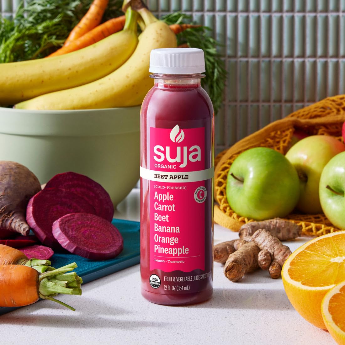 Suja Essentials Organic Sweet Beets Juice, 12 Fluid Ounce - 6 per case.