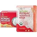 Soeos Organic Konjac Noodles, Spaghetti, 9.5oz (270g), 6 Packs, Kosher, Sugar Free, Gluten Free, Low Calorie, Low Carb Pasta, Shirataki Noodle