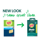 Scotch-Brite Dobie Non-Scratch All-Purpose Scrub Pads, 12 Total Pads (6 Packs of 2), Reusable Scouring Sponges for Kitchen & Bathroom, Safe on