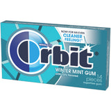Orbit Gum Variety 6 Pack, Sugar Free Gum, 14 Piece Per Pack (Pack of 6) Chewing Gum, Bulk Gum Packs, Mint Gum, Spearmint Gum, Sugarless Gum