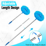 Ceiling Fan Cleaner Duster with Extension Pol, 12 to 51 Inch Duster Length, Reusable Microfiber Dusters for Cleaning Fan Blades, Cobwebs, Walls