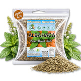 Albahaca Seca para Té y Condimento(Dried Basil Leaves - 4 oz (113 g) - 100% Natural, Non-GMO, Vegan - Loose Leaf for Tea & Seasoning - Aromatic