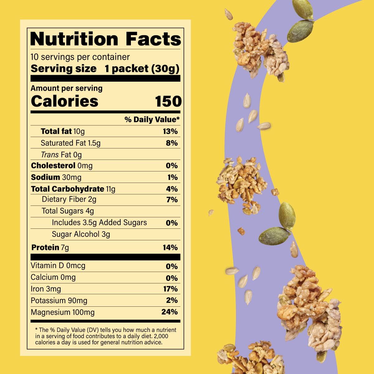 Organic Honey Flavour Seed Granola | Gut Lover | Keto, Vegan