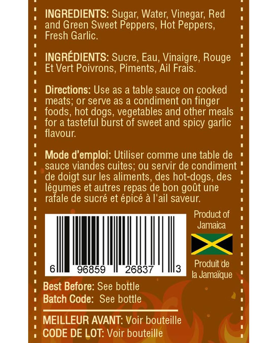 Kendel Spicy Sweet Ginger Sauce - Authentic Jamaican Ginger & Pepper Sauce, 142ml | Perfect for Sweet and Spicy Dishes, Marinades & Table Seasoning