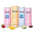 Trip Mindful Blend, Lightly Sparkling Adaptogen Seltzer, Mocktail w/ 120mg Magnesium Citrate with Ashwagandha, Lions Mane & L Theanine, No Added