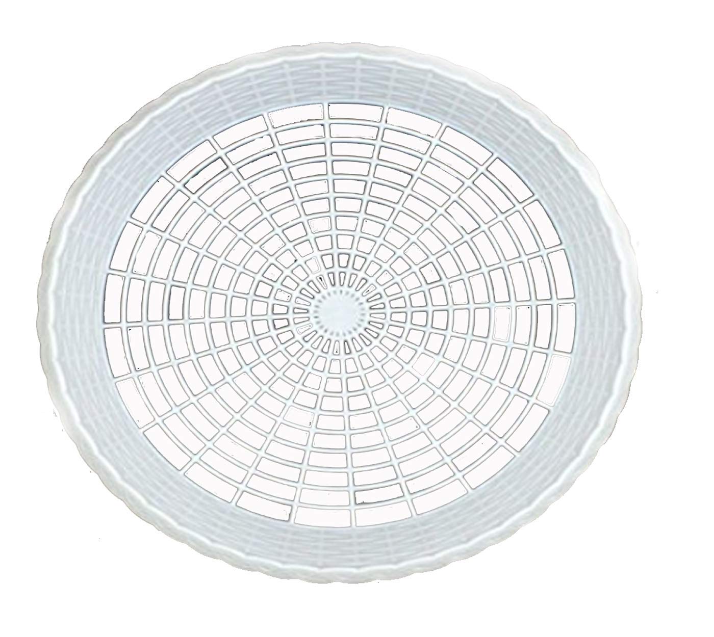 White Maryland 9" Plastic Paper Plate Holders in Count of 8