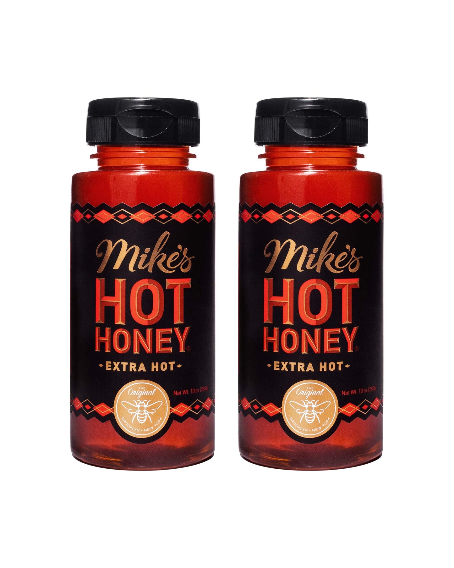 Mike's Hot Honey, Honey with a Kick, Sweetness & Heat, 100% Pure Honey, Shelf-Stable, Gluten-Free & Paleo Extra Hot (2 pack)