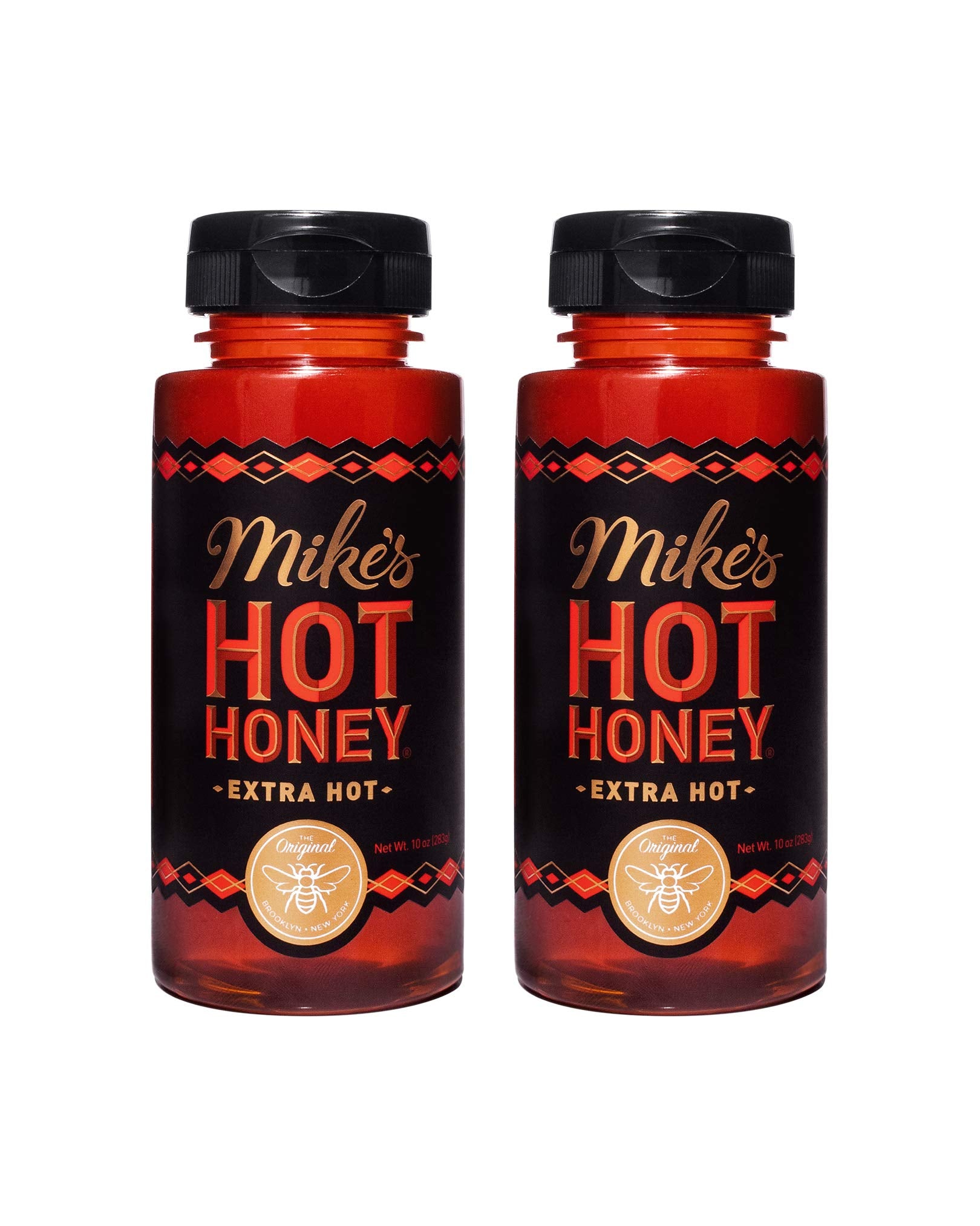 Mike's Hot Honey, Honey with a Kick, Sweetness & Heat, 100% Pure Honey, Shelf-Stable, Gluten-Free & Paleo Extra Hot (2 pack)