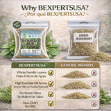 Romero - Dried Rosemary Leaves - 4 oz (113g) - Premium Whole Herbs for Cooking & Tea - All-Natural, Non-GMO, Gluten-Free - Hoja de Romero Deshidratada