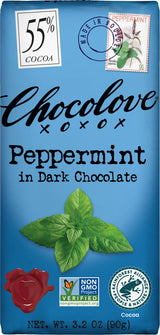 Chocolove Peppermint in Dark Chocolate, 3.2 oz