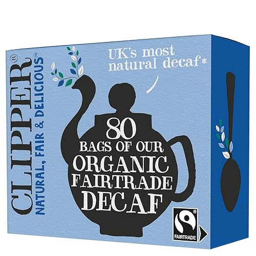 Clipper Tea, Black Tea Assam Blend, Fairtrade, Organic, Plant-Based, Decaf British Tea, 1 Pack, 80 Unbleached Tea Bags