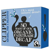 Clipper Tea, Black Tea Assam Blend, Fairtrade, Organic, Plant-Based, Decaf British Tea, 1 Pack, 80 Unbleached Tea Bags