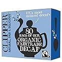 Clipper Tea, Black Tea Assam Blend, Fairtrade, Organic, Plant-Based, Decaf British Tea, 1 Pack, 80 Unbleached Tea Bags
