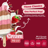 JonnyPops Neapolitan Cream Minis Frozen Pops 6ct