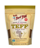 Bob's Red Mill Whole Grain Teff, 24oz (Pack of 1) - Non GMO, Whole Grain, Vegan, Kosher