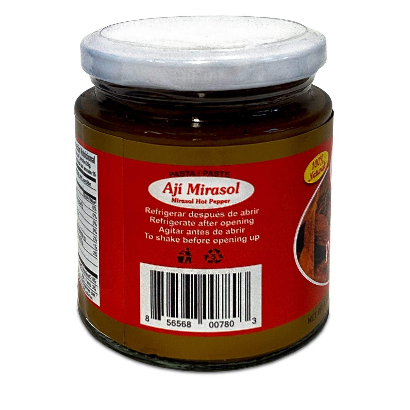 PeruChef Pasta de Aji Mirasol / Mirasol Hot Pepper Paste 8oz