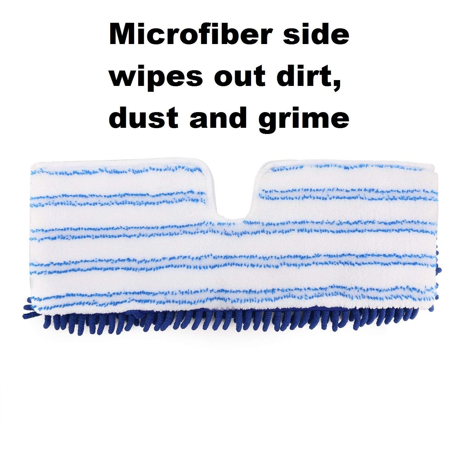 Tidy Monster 3 Pack Mop Refills Compatible with O-Ceda Dua-Action Microfiber Mop, Replacement Mop Heads for Dry/Wet Use, Machine Washable Double Sided