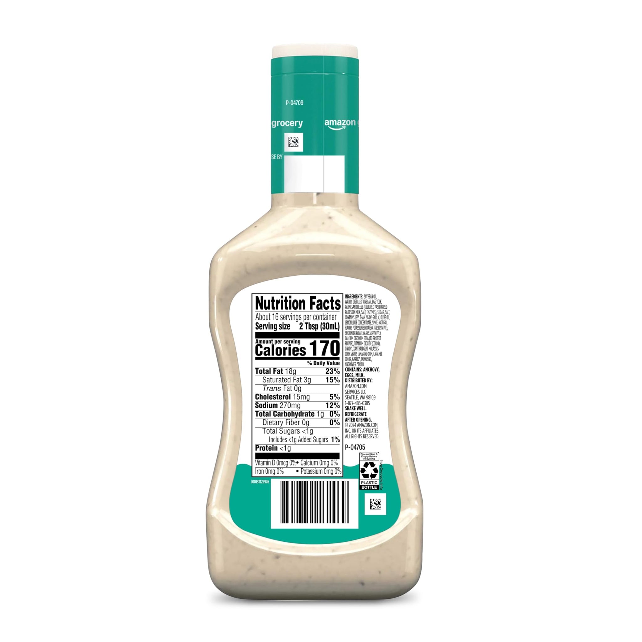 Amazon Grocery, Classic Caesar Dressing, 16 Fl Oz