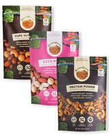 SteadyCrunch Keto Protein Nut Mix - Assorted High Protein Snacks Variety Pack for Adults - Low Carb & Sugar Free Keto Snacks - Non-GMO & Vegan