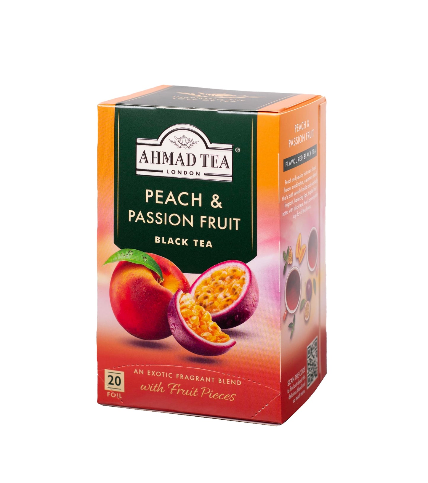 Ahmad Tea of London Peach & Passion Fruit Tea Bags 20s Box
