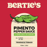 Bertie's Trinidad Pimento Sauce (26Oz./750ml) | Adds Wonderful Flavour and Aroma Without The Heat to Dish | Season Your Meats And Vegetables