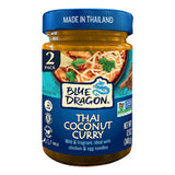 Blue Dragon Thai Coconut Curry Sauce - 12oz Jar (Pack of 2) - Mild & Fragrant Blend of Coconut, Shallot & Galangal for Classic Thai-Style Curry Noodle