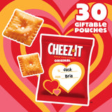 Cheez-It Cheese Crackers, Baked Snack Crackers, Valentine's Day Snacks, Original, 30oz Box (30 Packs)