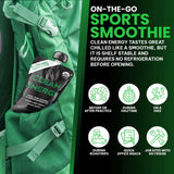 Clean Label Organic Fruit Smoothie Sports Pouches - Healthy Nutrition Drinks, Gluten Free, Caffeine Free, Vegan, Kosher, Convenient Snacks - Apple