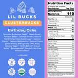 Clusterbucks Superfood Clusters - Grain-Free, Keto-Friendly Granola with Regeneratively Grown Sprouted Buckwheat- Gluten-Free, Low-Carb, Organic