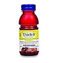 Thick-It AquaCareH2O Thickened Beverage 8 oz. Bottle Cranberry Flavor Ready to Use Nectar Consistency, B459-L9044 - Case of 24